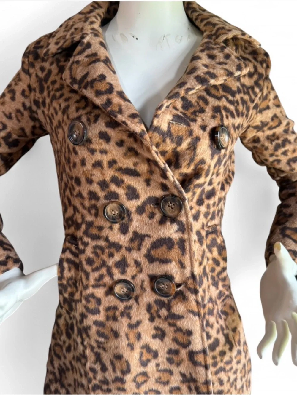 MeJane leopard print coat faux fur “Fran Fine vibes” - Picture 1 of 6